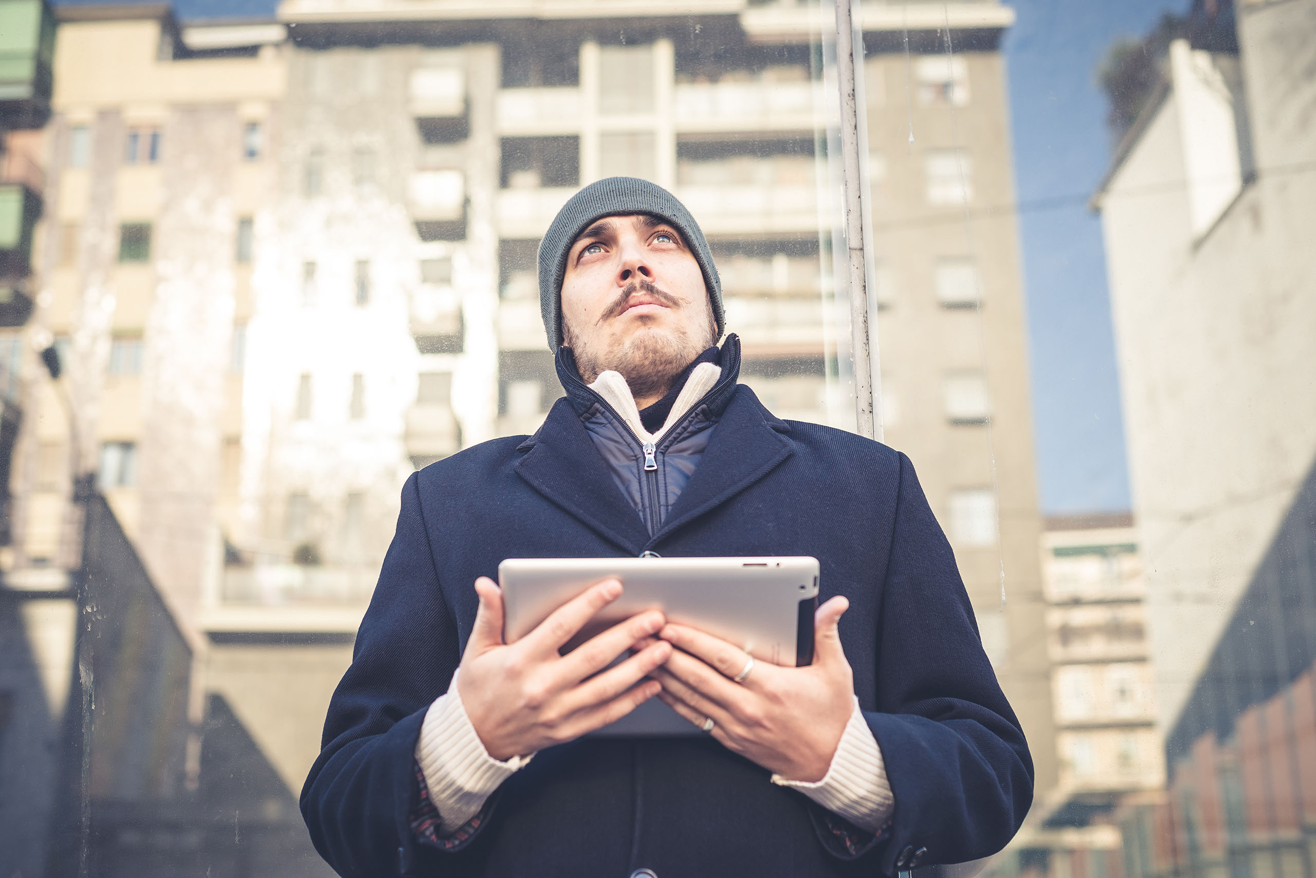 Home Page Slider - Man with iPad NYC